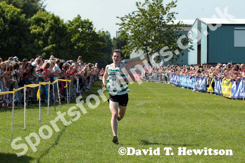 Ian Holliday (Tipton) finishing the Blaydon Races, June 9th.